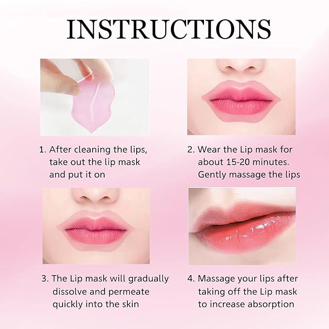 30 Pairs Lip Mask & Eye Mask, 24K Gold Gel Crystal Collagen Eye Pads for Puffy Eyes, Effectively Moisturizing the Lip & Eye Skin, Under Eye Patches for Dark Circles, Eye Bags, Wrinkles and Fine Lines