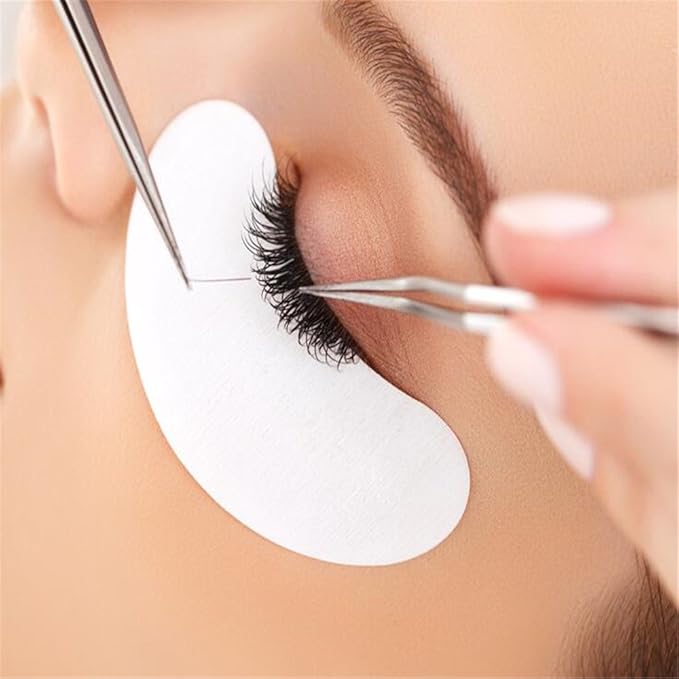 100 Pairs Set,Eye Gel Patches,Under Eye Pads Lint Free Lash Extension Eye Gel Patches for Eyelash Extension (gold)