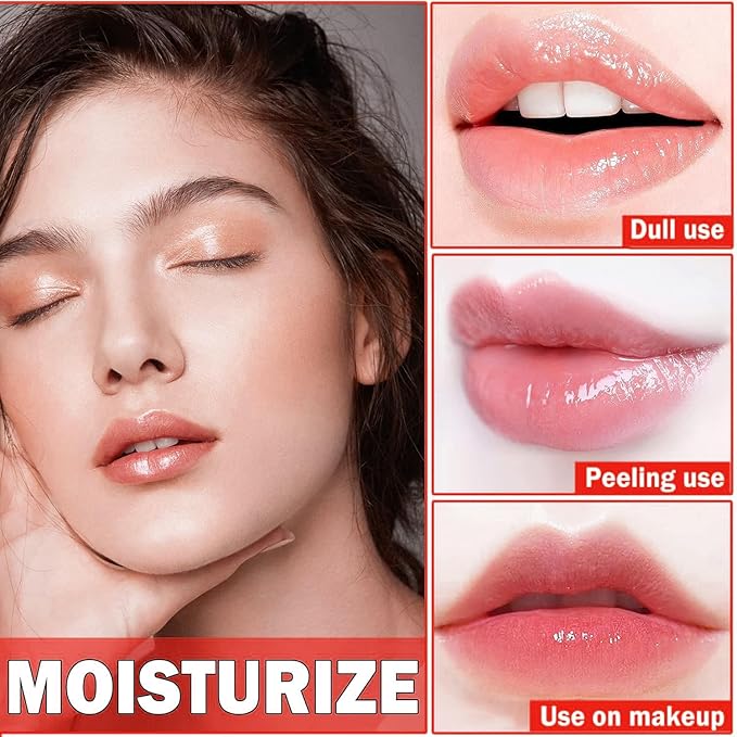 3PCS Bee Lip Balm Honey Lip Balm,Exfoliating Honey Pot Lip Balm Sleeping Lip Mask with Brush, Hydrating & Prevention Dry and Cracked, Lip Scrubs Exfoliator & Moisturizer