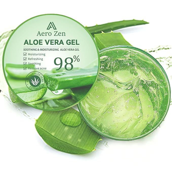 3-Pack Pure Aloe Vera Gel for Face & Body, 98% Pure Aloe Vera Gel for Skin, Scalp, & Hair, Soothing Aloe Face Moisturizer, Multipurpose Skin Care(30oz)