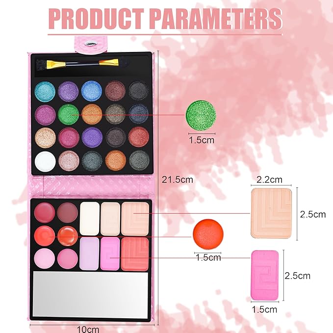 32 Colors Eyeshadow Palette Makeup Contouring Kit Combination with Lipgloss, Blusher and Concealer #2 - Perfect for Professional and Daily Use