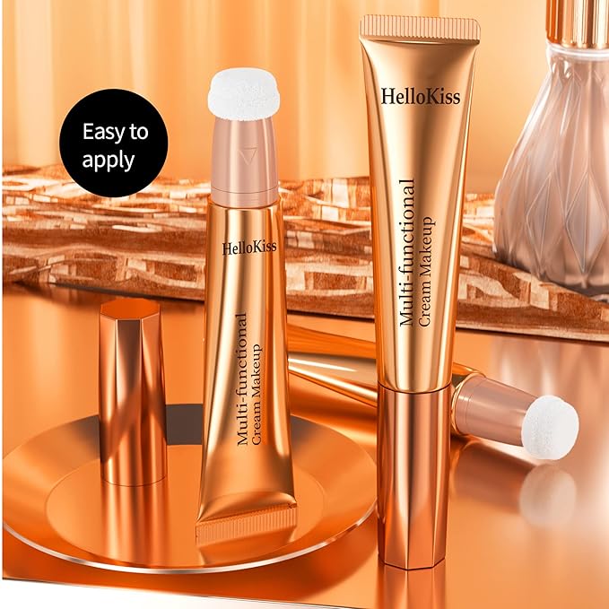 3pcs Contour Beauty Wand, Blush Wand and Liquid Highlighter Wand with Cushion Applicator, Long Lasting Silky Smooth Blendable Contour Highlighter Blush Stick,Cruelty Free,Contour +Blush +Highlighter Set(#01+#03+#05)