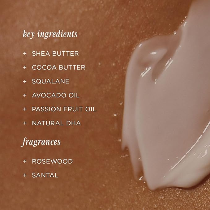 '+ Lux Unfiltered N°32 Gradual Self Tanner, Hydrating Self Tanning Lotion with Shea Butter & Squalane - Non-Sticky, No Transfer, Natural-Looking Tan - Vegan & Cruelty-Free Sunless Tanner - Santal