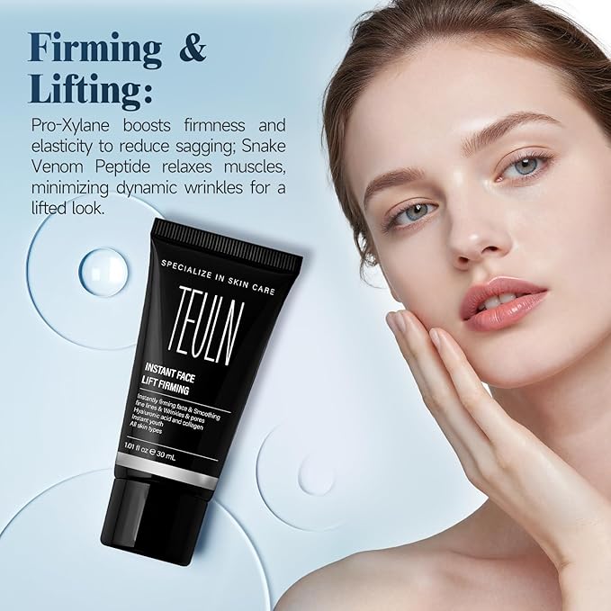 2.0 Instant Face Lift Cream,Instant Face Tightener,Smoothing Fine Lines, Deep Wrinkles and Pores ,Rapidly Improves the Look of Aged Skin 1.01oz