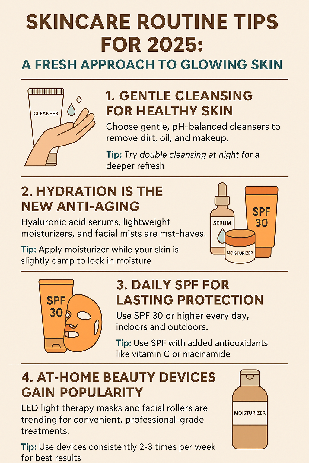 Skincare Routine Tips 2025 | U.S. Beauty Trends for Glowing Skin