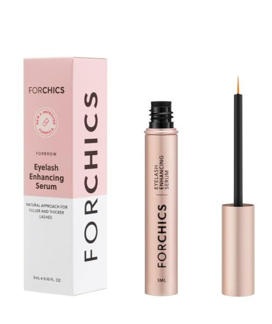 2 in 1 Lash and Brow Growth Serum - Hormone-Free Enhancer for Thicker, Longer Lashes and Brows in 2 Weeks - Organic, Vegan and Gentle