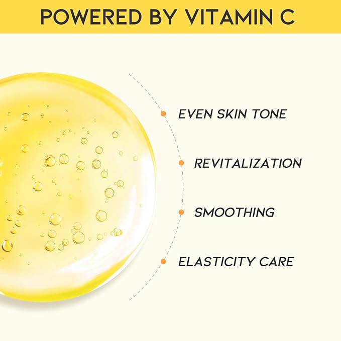#OOTD Vitamin C Revitalizing Hydrating Sheet Mask (10pcs) - Face Mask Korean Skincare Facial Sheet Masks for Even-Looking Skin Tone & Radiance