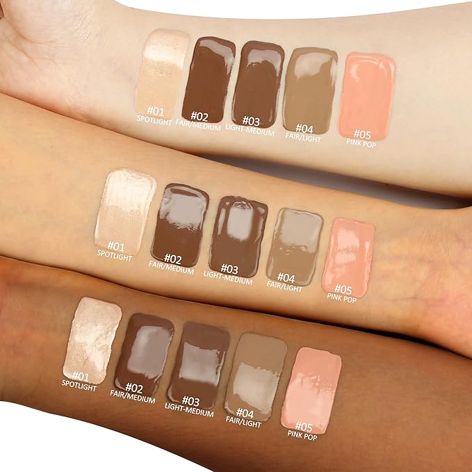 Liquid Highlighter Makeup Stick 3D Sparkling Effect,Cream Highlighter Lightweight,Easy To Spread,Highlighter Makeup Long-lasting,Natural Makeup Effect(01#Spotlight)